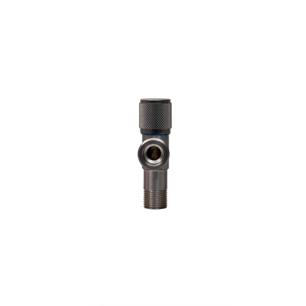 Robinet coltar 1/2""-3/4"" cu cartus ceramic, finisaj black, maner metalic