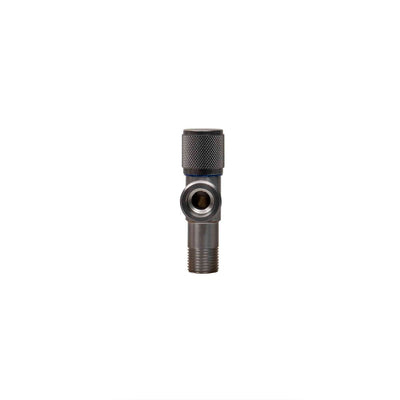 Robinet coltar 1/2""-3/4"" cu cartus ceramic, finisaj black, maner metalic