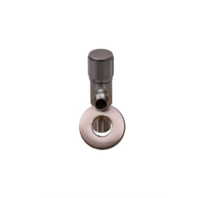 Robinet coltar 1/2""-3/8"" negru cu cartus ceramic si maner metalic