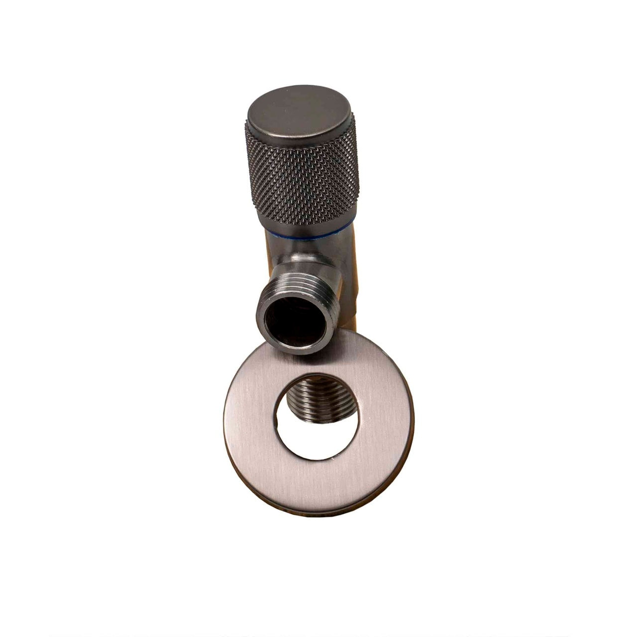 Robinet coltar 1/2"" cu cartus ceramic si finisaj black, maner metalic