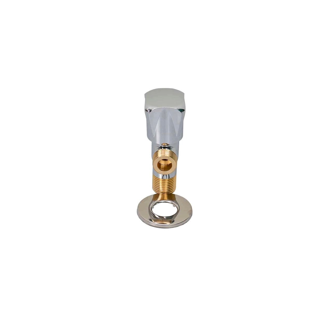 Robinet coltar serviciu 1/2""-1/2"" crom cu cartus ceramic, maner metalic ergonomic
