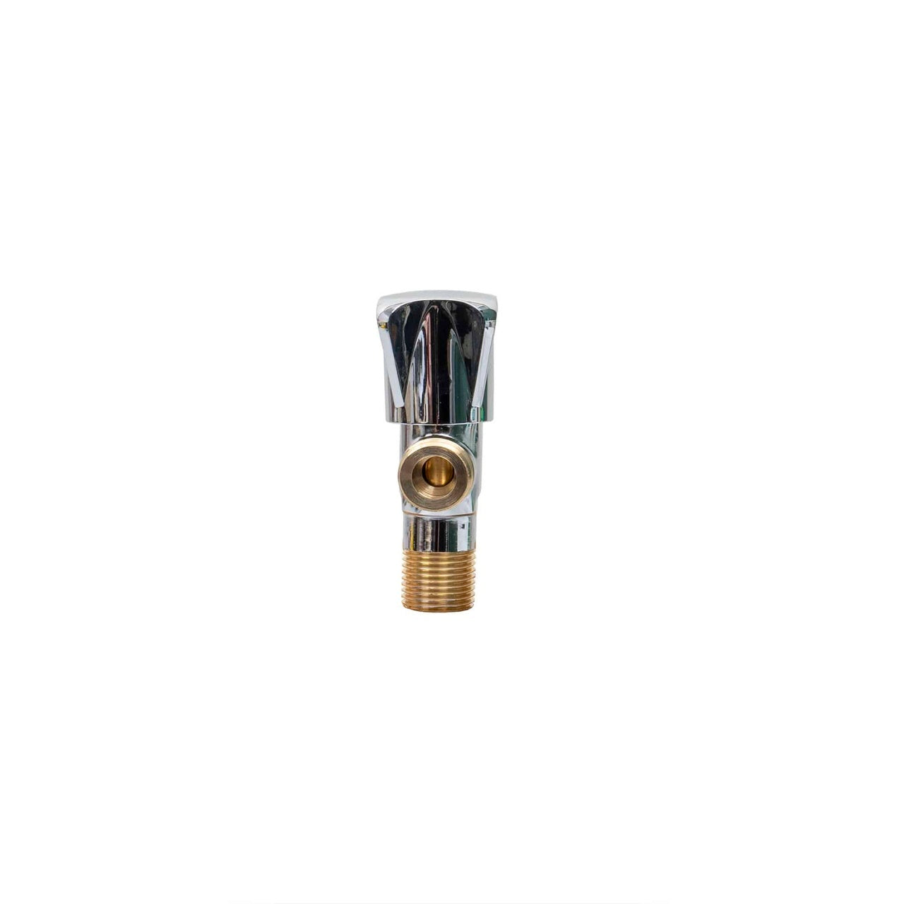 Robinet coltar serviciu 1/2""-1/2"" crom cu cartus ceramic, maner metalic ergonomic