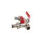 Robinet dublu cromat 1/2 inch pentru instalatii apa