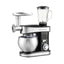 Robot de bucatarie 3-în-1(mixer, blender, mașina de tocat), capacitate 6L, putere 1500W, 12 trepte de viteza, din otel inoxidabil, negru