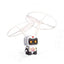 Robotel tip drona, cu control manual, din ABS non-toxic, cu jocuri de lumini, incarcare USB, alb