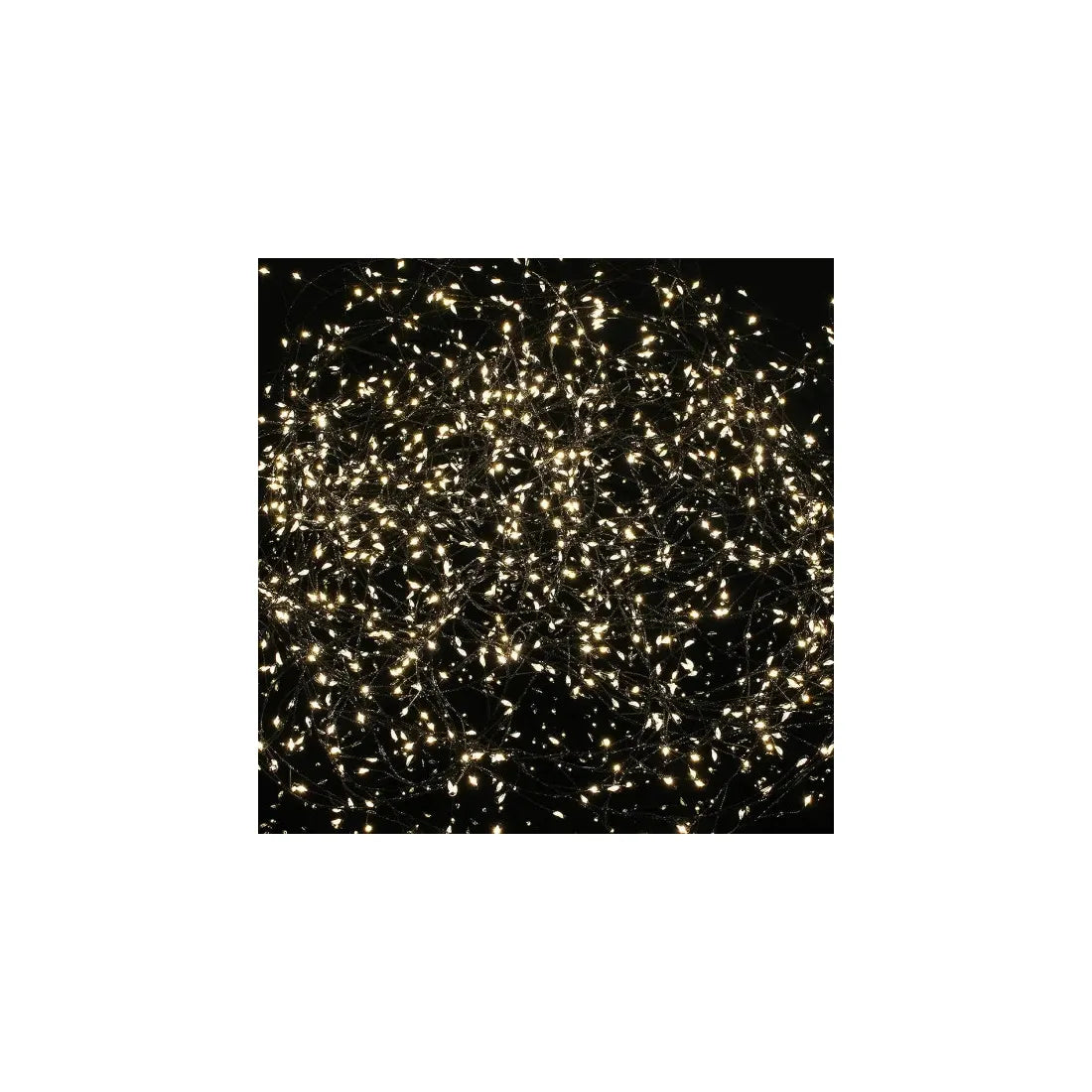 Instalație luminoasă LED tip șir, 1000 LED-uri, 50 m, alb cald – imagine 2