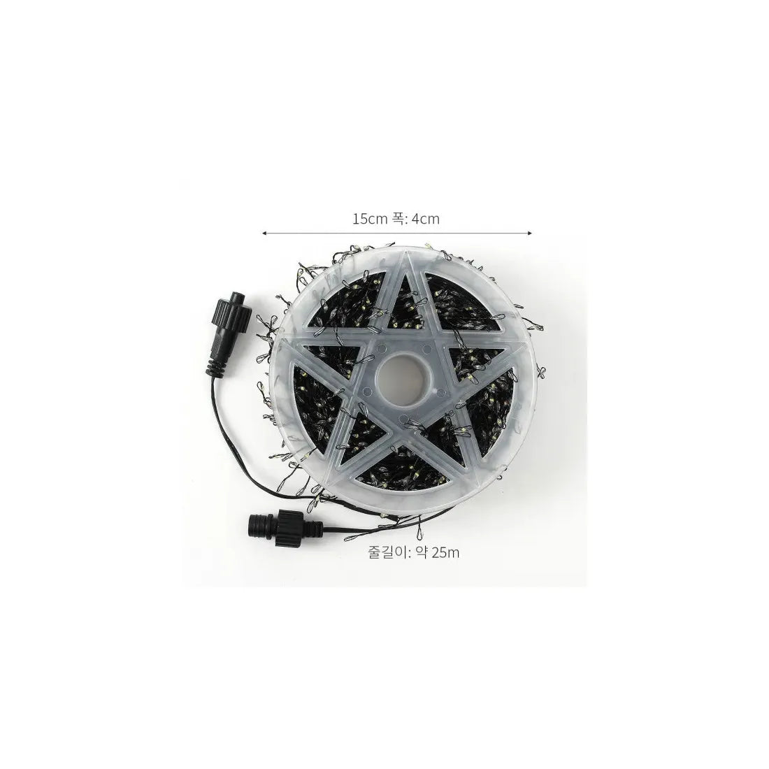 Instalație luminoasă LED tip șir, 1000 LED-uri, 50 m, cu telecomandă, alb rece – imagine 2