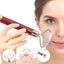 Rola masaj facial FOXMAG24, diminuare riduri, cu vibratii, portabil, rosu