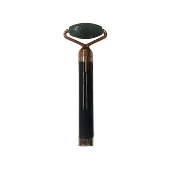 Rola masaj facial FOXMAG24 diminuare riduri, cu vibratii, portabil, verde
