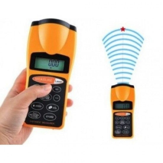 Ruleta laser cu ultrasunete CP-3007, 3 memorari