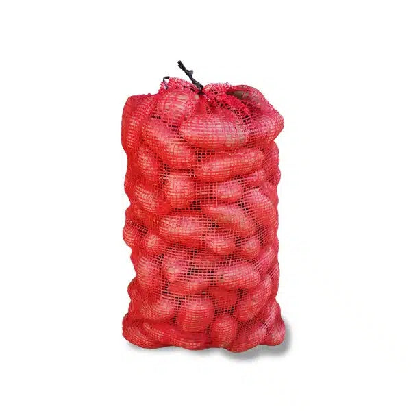 Sac pentru legume, capacitate 10 kg, material rezistent si permeabil, culoare portocalie