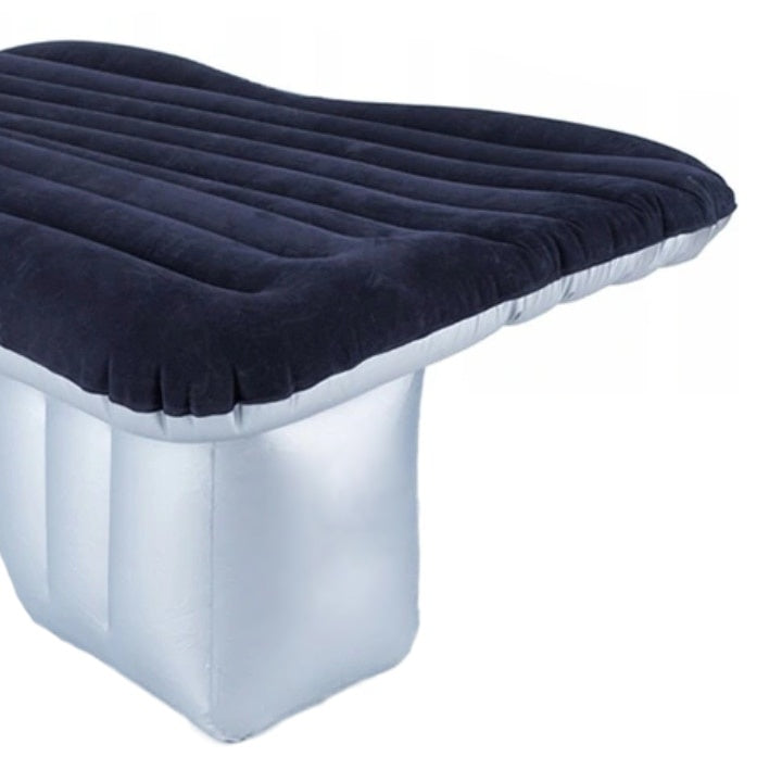 Saltea auto cu pompa Dittom, PVC, Albastra, 135 x 88 x 45 cm