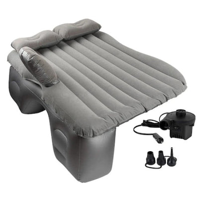 Saltea auto gonflabila 2 in 1 FOXMAG24, pentru masina si exterior, pompa electrica inclusa, dimensiuni 138 x 85 x 45 cm