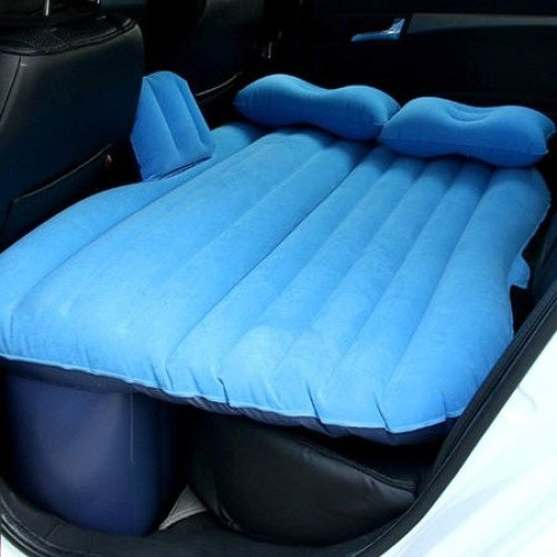 Saltea auto gonflabila Travel Bed, 138 x 85 x 45 cm Albastra