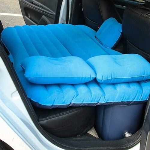 Saltea auto gonflabila Travel Bed, 138 x 85 x 45 cm Albastra
