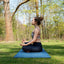Saltea fitness, yoga, antrenament, dimensiuni 173 X 61 cm, antiderapant, pliabil, din neopren, albastru