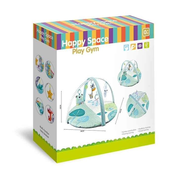 Saltea si Centru de Activitati pentru bebelusi, Spatiu de joaca 3 in 1 Usor de Curatat, Antiderapant, Multifunctional, Alb/Gri