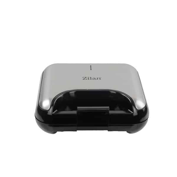 Sandwich-Maker 3 in 1, 800W, sistem de inchidere, gri, suprafata teflonata
