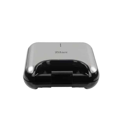 Sandwich-Maker 3 in 1, 800W, sistem de inchidere, gri, suprafata teflonata