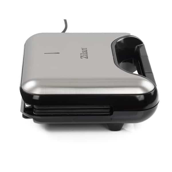 Sandwich-Maker 3 in 1, 800W, sistem de inchidere, gri, suprafata teflonata