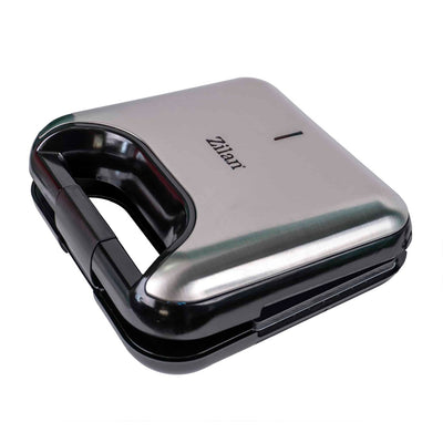 Sandwich-maker 5 in 1 cu 800 W si 5 tipuri de placi grill, Negru/Inox