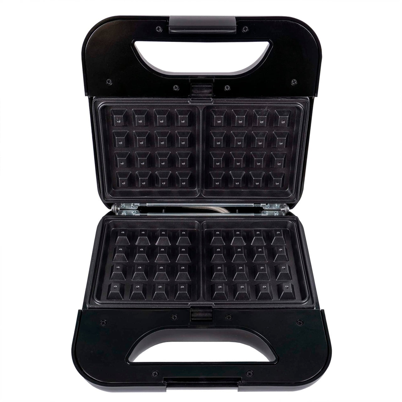 Sandwich-maker 5 in 1 cu 800 W si 5 tipuri de placi grill, Negru/Inox