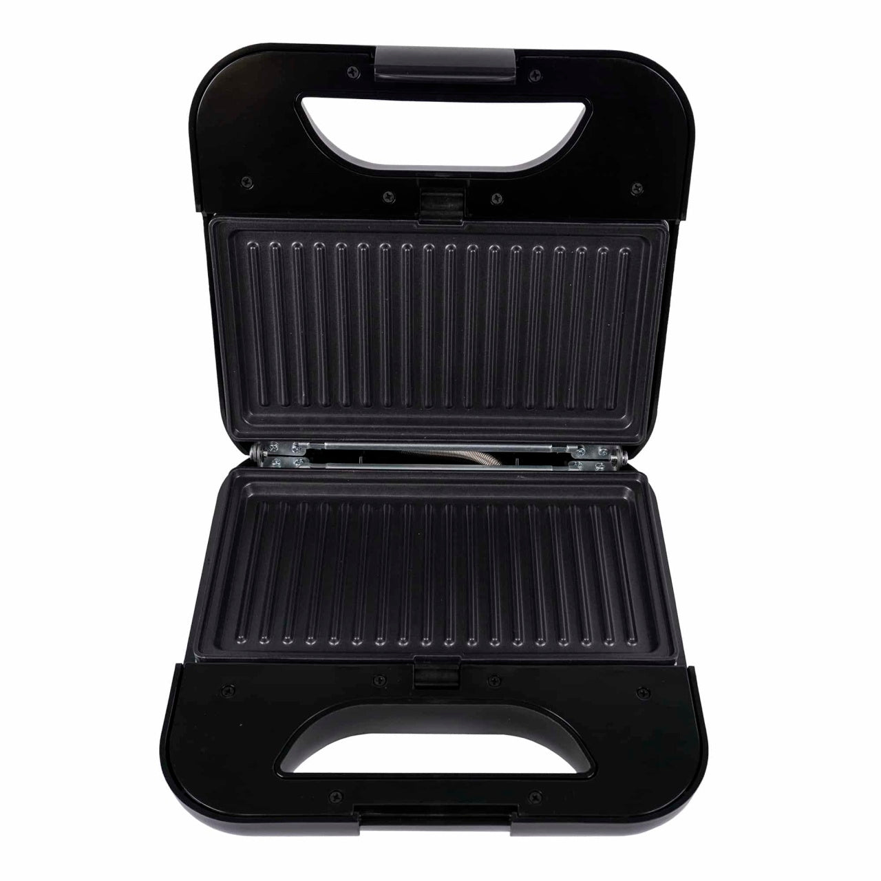 Sandwich-maker 5 in 1 cu 800 W si 5 tipuri de placi grill, Negru/Inox