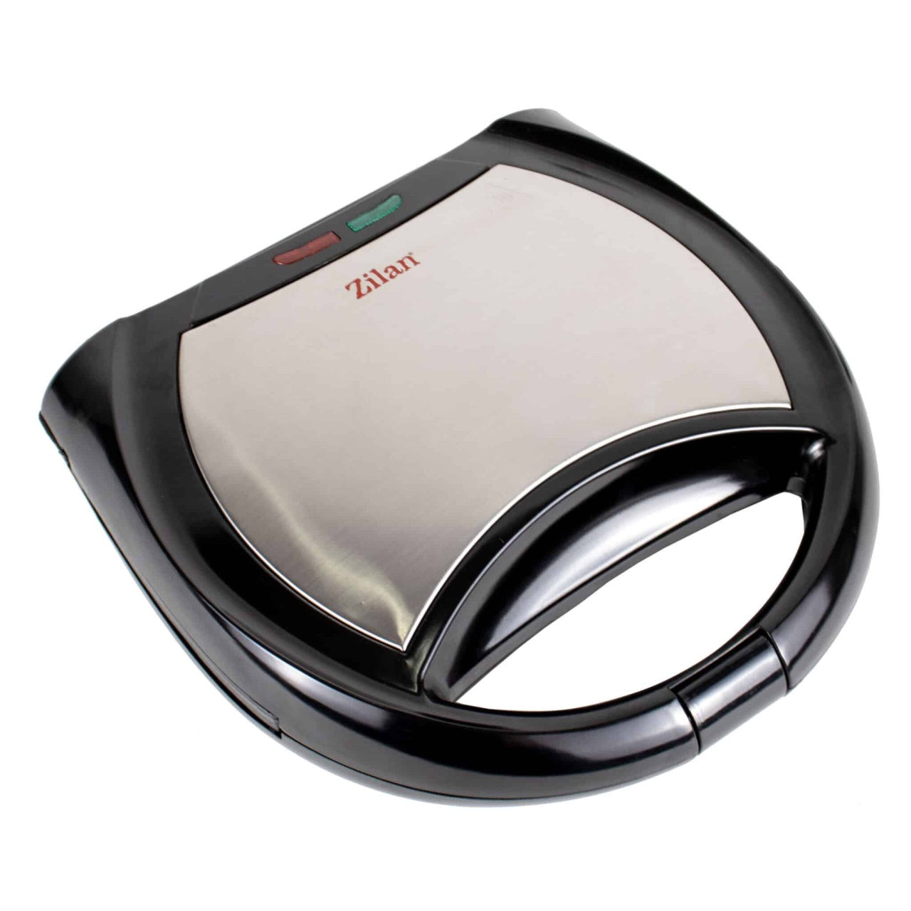 Sandwich-maker 750W cu 2 placi grill si termostat, corp plastic si inox