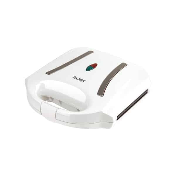 Sandwich maker 800W cu invelis exterior rezistent la caldura, alb