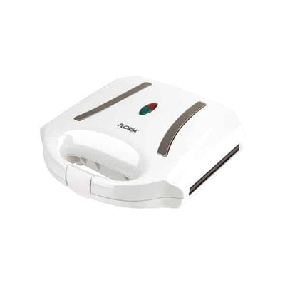 Sandwich maker 800W cu invelis exterior rezistent la caldura, alb