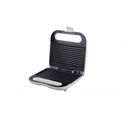 Sandwich maker 800W cu termostat si indicator luminos, alb