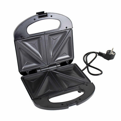 Sandwich-maker cu placi triunghi antiaderente, putere 750W, design compact