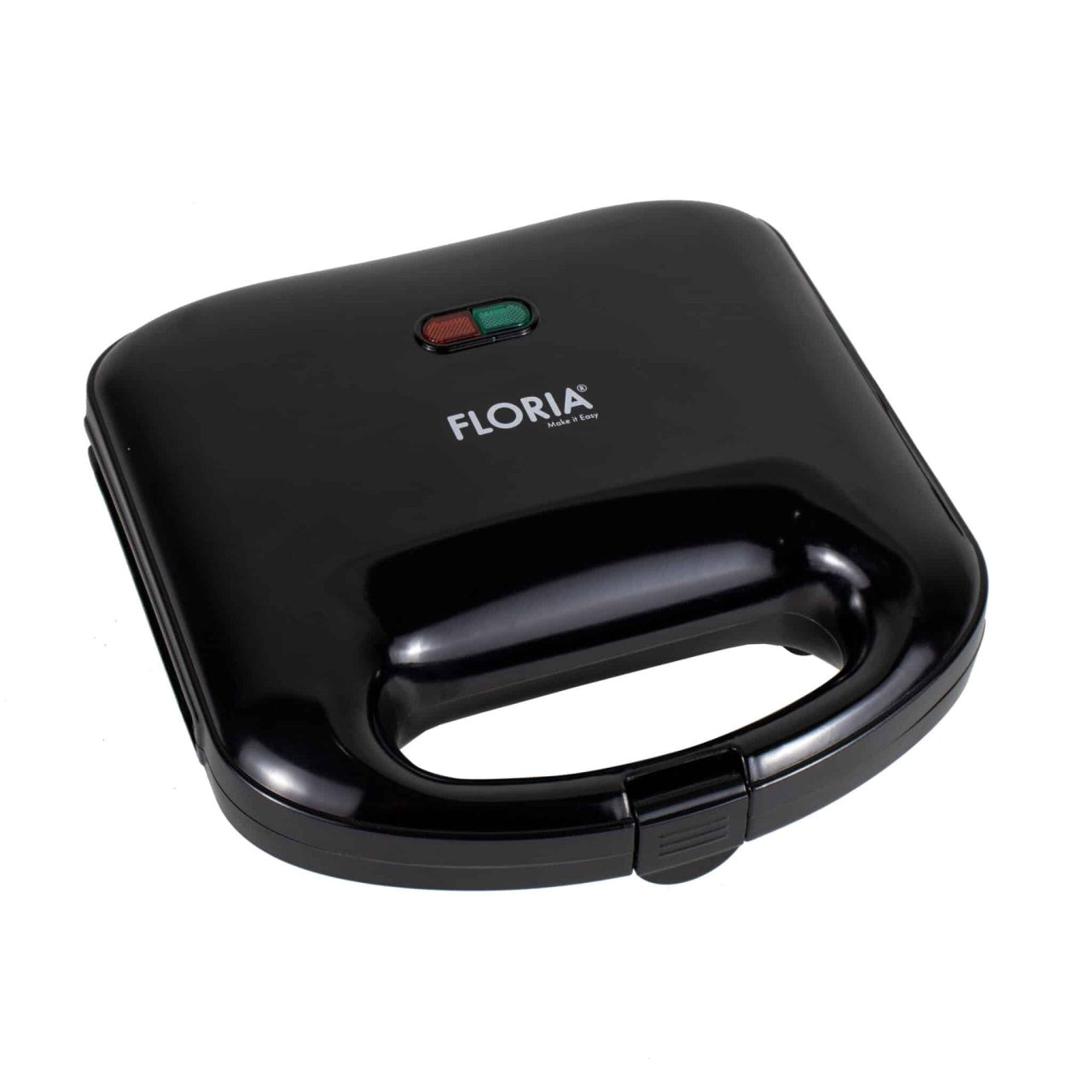 Sandwich-maker cu placi triunghi antiaderente, putere 750W, design compact