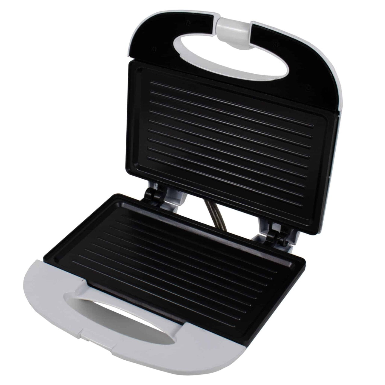 Sandwich-maker grill, 750 W, placi antiaderente, termostat si indicator luminos