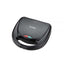 Sandwich maker negru cu putere 750W si indicator luminos