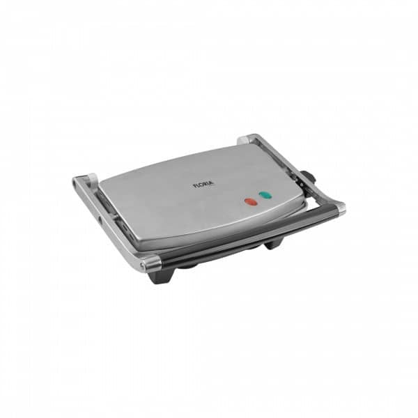 Sandwich maker si grill cu placi antiaderente si putere 1300W, design compact