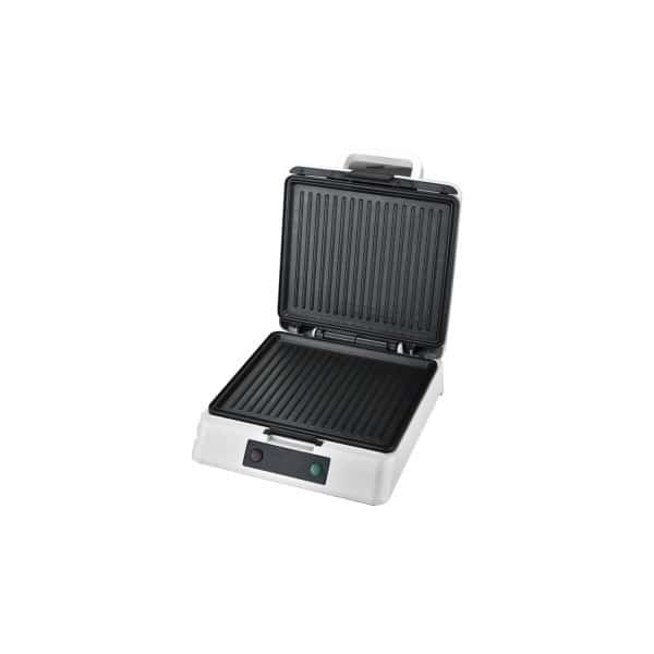 Sandwich Maker XL argintiu cu plita grill, indicator luminos, 1200W, sistem inchidere