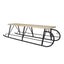 Sanie dubla din metal si lemn, 117x37.5x29 cm, capacitate 140 kg