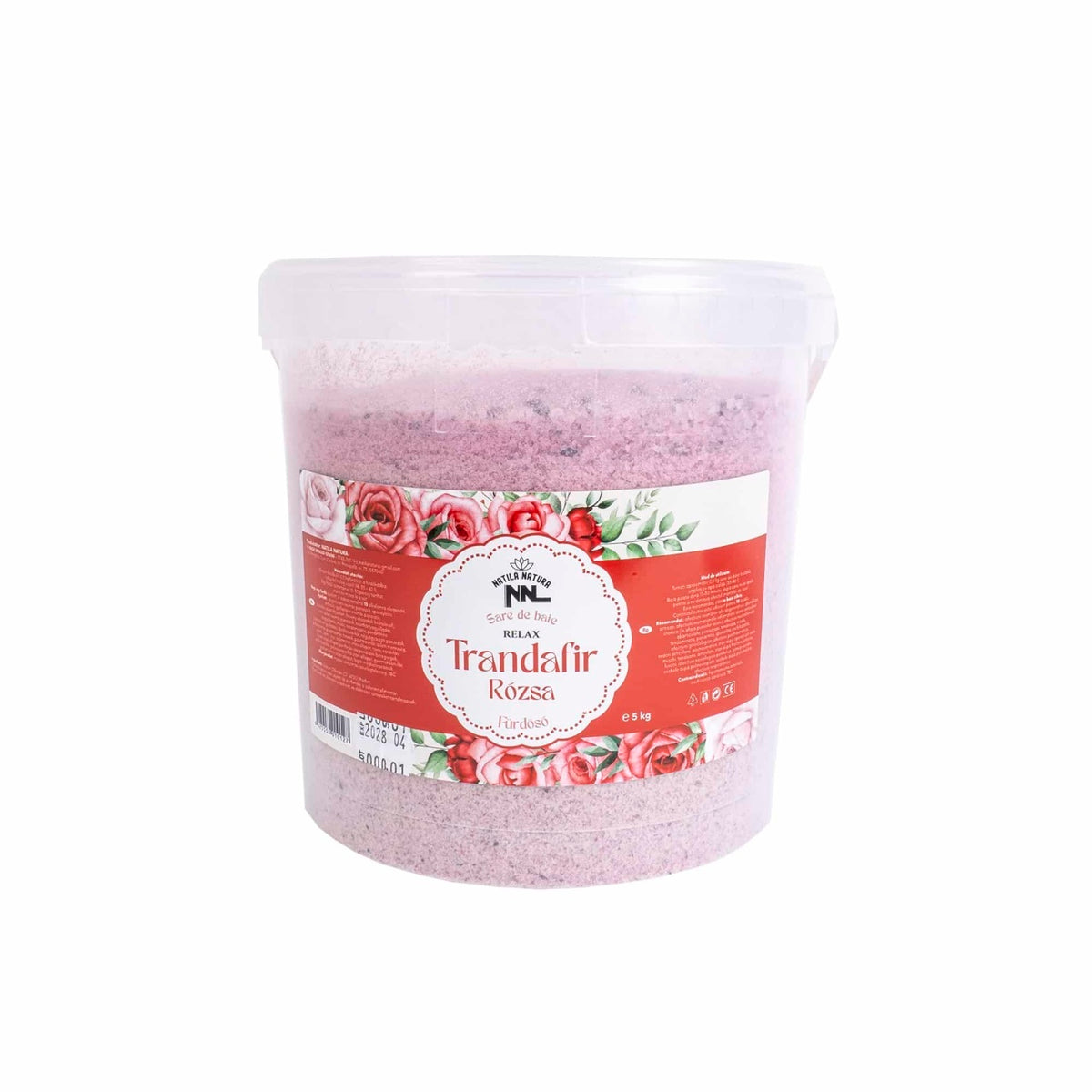 Sare de baie 5kg cu aroma de trandafir pentru relaxare si detensionare
