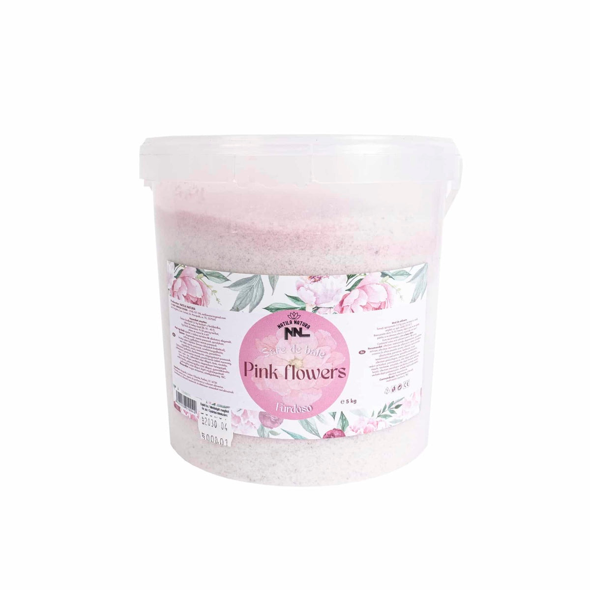 Sare de baie 5kg cu aroma Pink Flowers pentru relaxare si detensionare