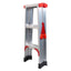 Scara dubla din aluminiu, pliabila, 2x3 trepte, capacitate 150kg