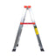 Scara dubla pliabila din aluminiu, 2x4 trepte, suport 150kg