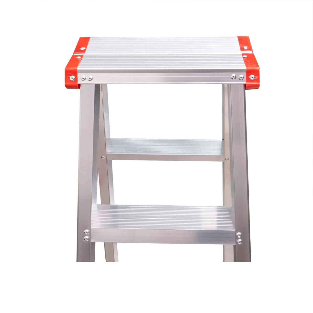 Scara dubla pliabila din aluminiu, 2x4 trepte, suport 150kg
