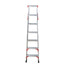 Scara dubla pliabila din aluminiu, 2x7 trepte, capacitate 150kg