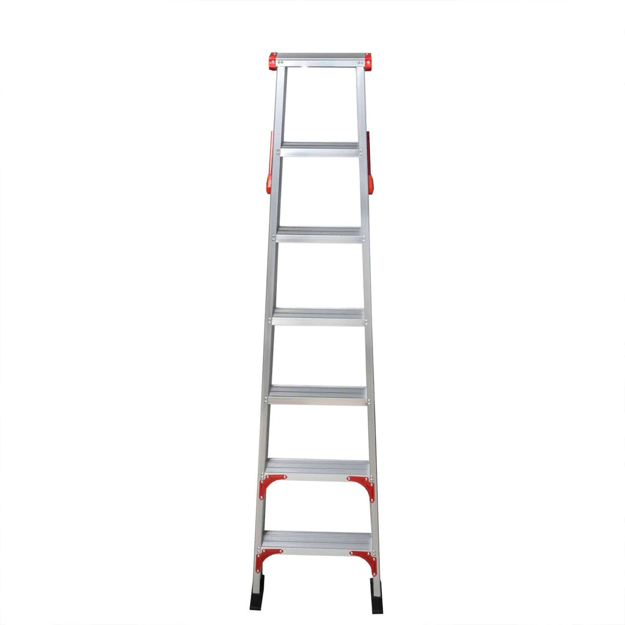 Scara dubla pliabila din aluminiu, 2x7 trepte, capacitate 150kg