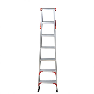 Scara dubla pliabila din aluminiu, 2x7 trepte, capacitate 150kg