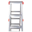 Scara dubla pliabila din aluminiu, 2x7 trepte, capacitate 150kg