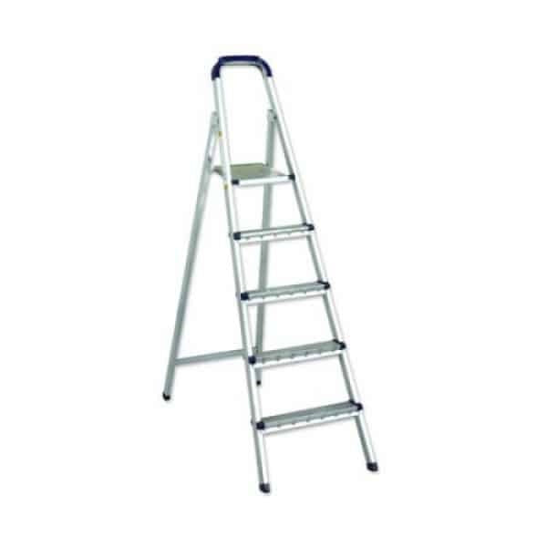 Scara metalica pliabila cu 4 trepte si platforma, inaltime 1.52 m, capacitate 150 Kg