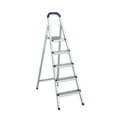 Scara metalica pliabila cu 4 trepte si platforma, inaltime 1.52 m, capacitate 150 Kg