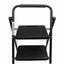 Scara metalica pliabila cu 5 trepte late, neagra, capacitate 150kg